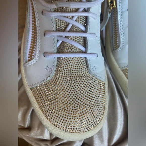 Giuseppe Zanotti LEATHER BIKER BOOTS high top sneakers Size 7.5 - Picture 9 of 9